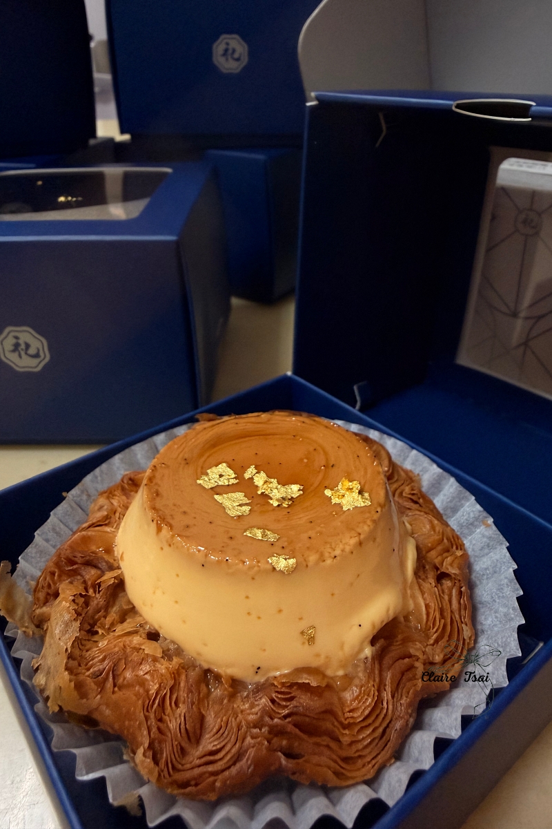 【台中美食】礼和菓 re! OKASHI ★ 金箔千層蛋塔/酥鬆甜燒餅饗宴 ★ 全品項預約訂購 - 第1張圖